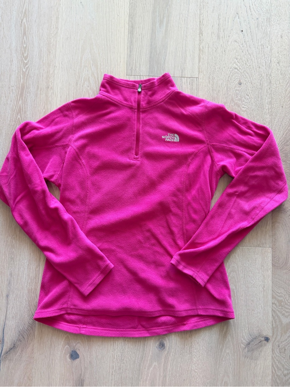 The North Face Women's Bright Pink Half-Zip Fleece Pullover